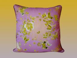 Papillon Pillow - Lime/Purple - thumbnail 1