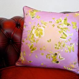 Papillon Pillow - Lime/Purple - thumbnail 2