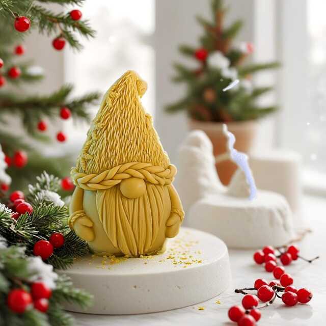 Handmade Eco-Friendly Christmas Gnome Candle For Festive Home Decor & Gifts - image 1