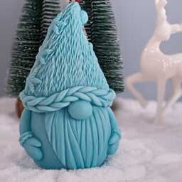 Handmade Eco-Friendly Christmas Gnome Candle For Festive Home Decor & Gifts - thumbnail 3