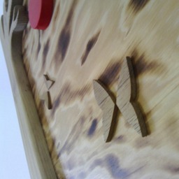 "Decorative Wall Sculpture Made Of Oak Wood ""Natural Dream" - thumbnail 4
