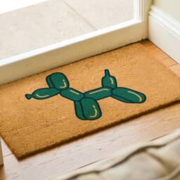 Balloon Dog Inspired Doormat - Whimsical Funny Welcome Mat Artistic Amusing Design - thumbnail 2