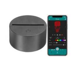 Bear With Heart 3D Illusion Smart App Control Night Light Bluetooth, Music, 7&16M Color Mobile App, Made in UK - thumbnail 2