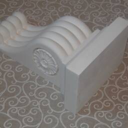 A Pair Of Large Traditional Georgian Style Design Plaster Corbels , 26 1/2cm High 16 Wide 10 Deep - thumbnail 3