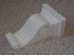A Pair Of Large Traditional Georgian Style Design Plaster Corbels , 26 1/2cm High 16 Wide 10 Deep - thumbnail 1