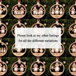 Personalised Teacher Christmas Ornament Engraved Gingerbread Woman Bauble - thumbnail 3