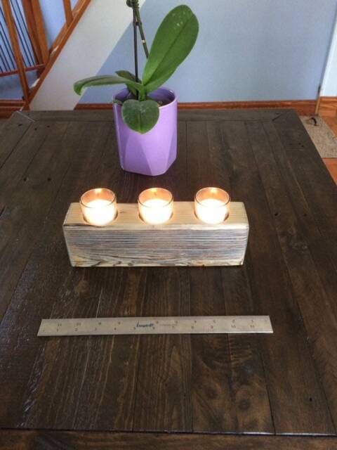 Wood Candleholder - image 1