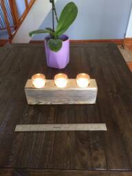Wood Candleholder