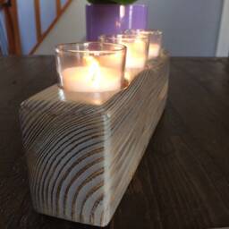 Wood Candleholder - thumbnail 3