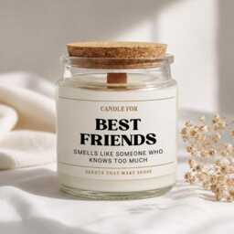 Funny Friendship Candle Friend Birthday Gifts, Scented Candle Soy Wax