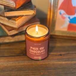 Pain Au Chocolat Scented Soy Candle Hand-Poured 8Oz Glass Jar/Patisserie Candles Bakery - thumbnail 2