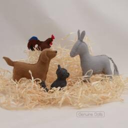 Felt Donkey Sewing Pattern Waldorf Nativity Tutorial - PDF - thumbnail 4