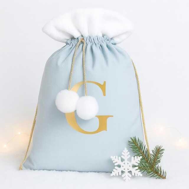 Personalised Luxury Velvet Christmas Sack, Present Xmas Decoration, Gift For Her - image 1