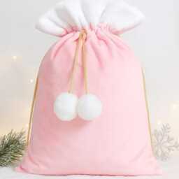 Personalised Luxury Velvet Christmas Sack, Present Xmas Decoration, Gift For Her - thumbnail 4