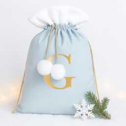 Personalised Luxury Velvet Christmas Sack, Present Xmas Decoration, Gift For Her - thumbnail 1