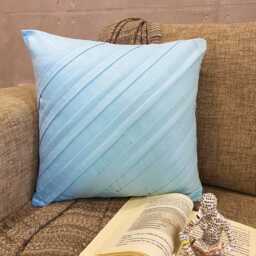 "Decorative Pintucks, Textured Sea Blue Pillow Case 24""x24""/26""x26" - thumbnail 3