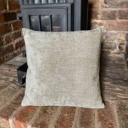 1088. Handmade Plain Brown Marble Chenille Cushion Cover. Various Sizes