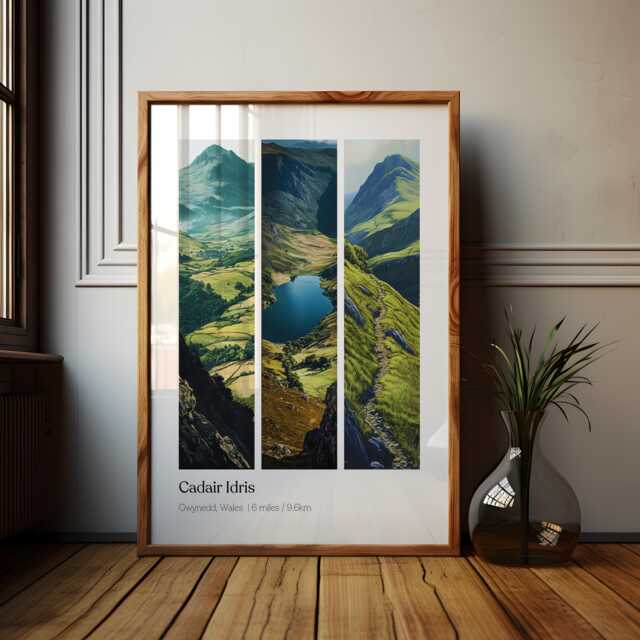 Cadair Idris Wales Poster Snowdonia National Park Art Print - image 1
