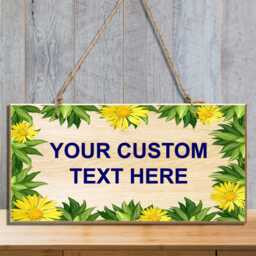 Personalised Hanging Garden Sign, Wooden Outdoor Plaque, Farmhouse Welcome Door Or Fence Decor, Wall Sign Yard Signs - thumbnail 3