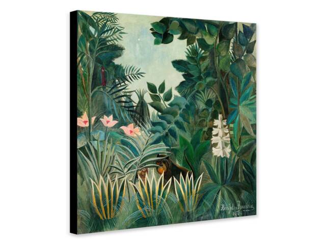 The Equatorial Jungle By Henri Rousseau - 1909 - Wrapped Framed Canvas Rolled Photo/Poster Print - image 1