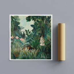 The Equatorial Jungle By Henri Rousseau - 1909 - Wrapped Framed Canvas Rolled Photo/Poster Print - thumbnail 3