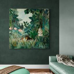 The Equatorial Jungle By Henri Rousseau - 1909 - Wrapped Framed Canvas Rolled Photo/Poster Print - thumbnail 2