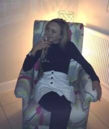 Handcrafted Tartan Check Adult Armchair Porter & Stone Balmoral Fabric Blue Navy Chair Accent Statement Scotland - thumbnail 4