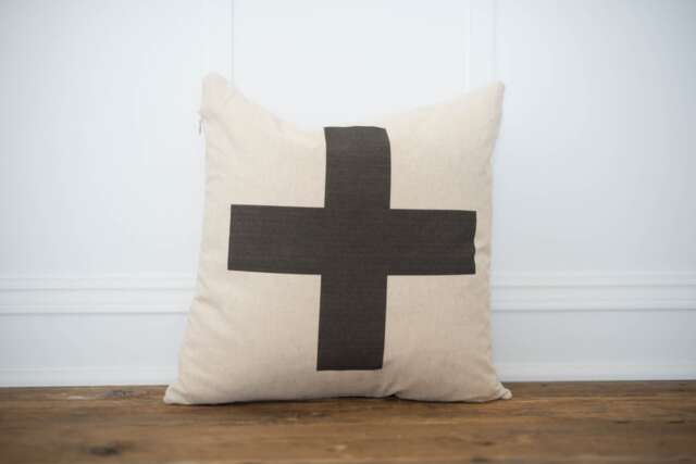 Swiss Cross Pillow Cover - image 1