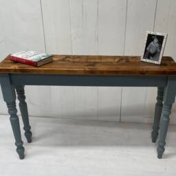 Custom Size Rustic Pine Console Table - Farmhouse Entryway Furniture - thumbnail 3