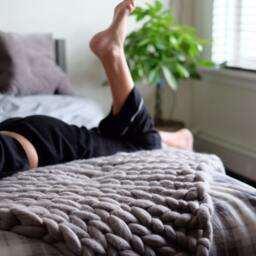 Chunky Knit Blanket, 100% Merino Wool. Handmade in The Usa. Available For Shipping 5-7 Business Days - thumbnail 2
