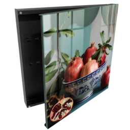 Pomegranate Fruit Key Cabinet For Home, Red Box Wall, Photographic Food, Nature & Culinary Lovers - thumbnail 1