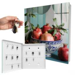 Pomegranate Fruit Key Cabinet For Home, Red Box Wall, Photographic Food, Nature & Culinary Lovers - thumbnail 2