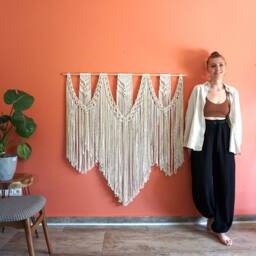 Extra Large Handmade Macrame Wall Hanging, Boho Woven Tapestry