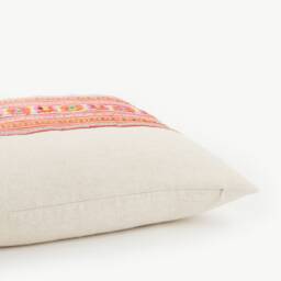 Hill Tribe Textile Pillow Cushion Tribal Fabric Colorful Tassel Patchwork Cover #idpa - thumbnail 4
