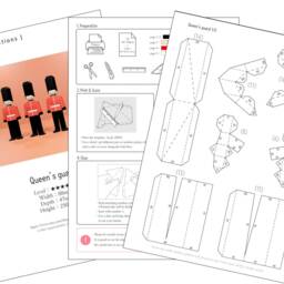 Queen's Guard Papercraft, 3D Decor Diy British Royal Sculpture Low Poly Printable Template - thumbnail 2