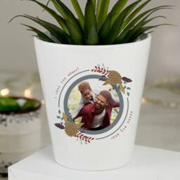 Personalised Photo Plant Pot For Dad - thumbnail 1
