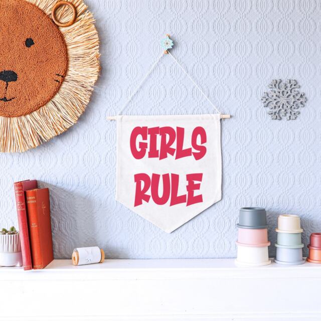 Empowering Girls Mini Felt Nursery Wall Banner Inspiring Bedroom Decor For Young Leaders - image 1