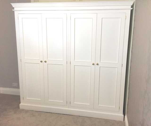 Wardrobe - 4 Door Full Hanging Edwardian Style - image 1