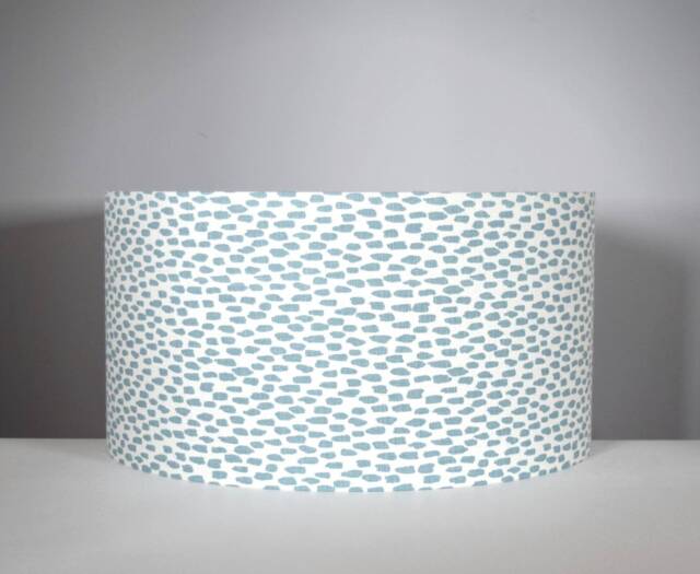 Light Blue Spot Lampshade, Handmade For Ceiling Or Lamp Shade, 20cm To 50cm Diameters - image 1