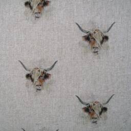 Highland Cow Reversible Chair Pads, Tapered Seat Pad Set - thumbnail 3