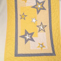 star Quilt, Crib Baby Organic Nursery Bedding, Personalized Shower Gift, Child Decor, Het - thumbnail 3