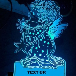Little Angel, 3D Illusion Smart App Control Night Light Bluetooth, Music, 7&16M Color Mobile App, Made in UK - thumbnail 3