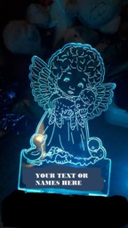 Little Angel, 3D Illusion Smart App Control Night Light Bluetooth, Music, 7&16M Color Mobile App, Made in UK - thumbnail 1
