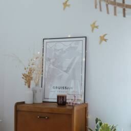 Brass Wall Swallow, Metal Bird Decor, Baby & Kids Room Decor - thumbnail 4