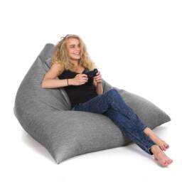 Luxury Chenille Tri-Gamer Bean Bag Chair, Handmade in The Uk, Beans Included, Multiple Colours Available - thumbnail 3