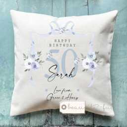 Personalised Gift Birthday Special Milestone 21 30 40 50 60 70 Any Age Floral Ceramic Small Vase Jug Mug Mum Friend Nanny - thumbnail 2