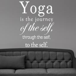 Om Peace Yoga Quote Saying Words Wall Sticker Vinyl Mural Decal Home House Art Decor Free Shipping L173 - thumbnail 1