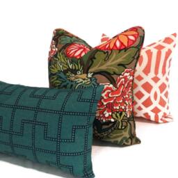 Schumacher Chiang Mai Dragon Pillow Covers Mocha Linen Accent Pillows - Set Of 2 - thumbnail 3