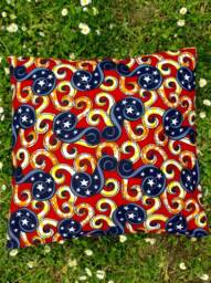Wax Cover Cushion Of 40cm Side African Print - thumbnail 1