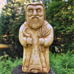 Freyr Altar Statue, Norse God Of The Harvest, Travel Idol, Asatru Ritual Decor - thumbnail 2